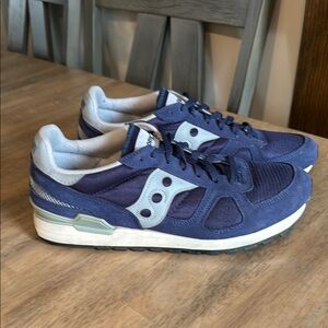 Saucony Navy and Light Blue Athletic Shoes